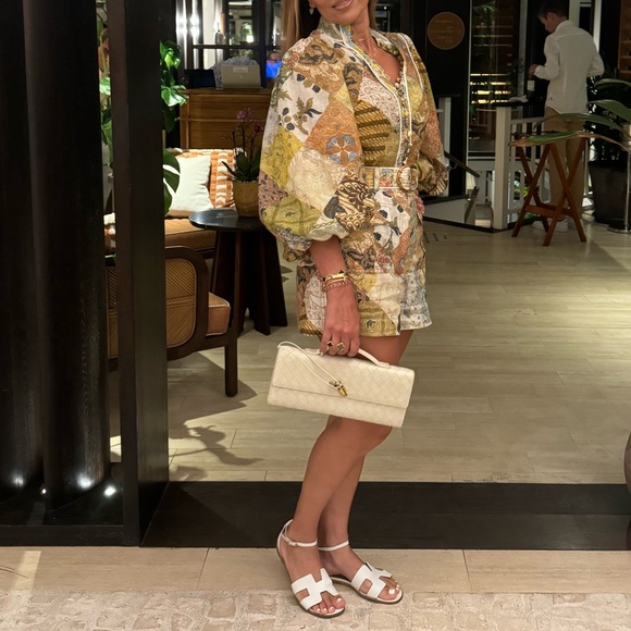 ZIMMERMANN Brightside Paisley Linen Shirt & Shorts Size Zimmermann 2 - Picture 2 of 16